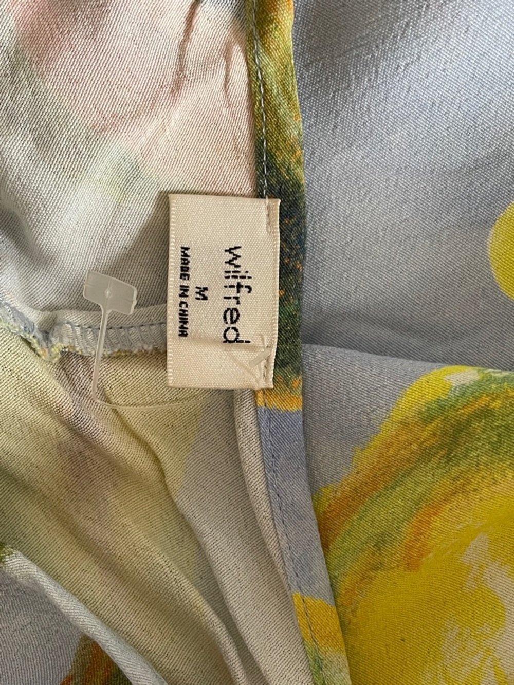 Wilfred Light Blue Fruit-Print Maxi Dress with Red Floral Accent - Picture 5 of 5